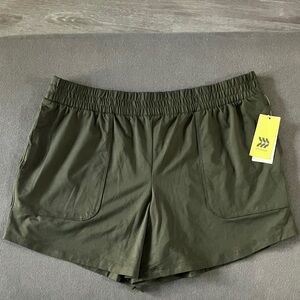 Olive Green Women's Shorts